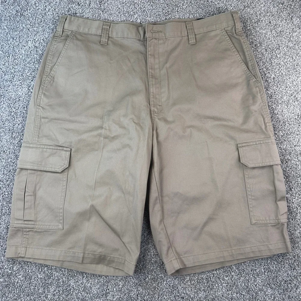 Dickies Cargo Shorts Mens 38 Khaki Loose Fit 13
